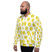 Load image into Gallery viewer, Unisex Gold Cowrie Bomber Jacket
