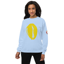 Load image into Gallery viewer, Unisex fleece Gold Cowrie sweatshirt
